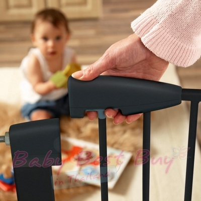 Extra Wide Baby Gate Pressure Mounted on Munchkin Easy Close Metal Gate Extra Tall   Wide