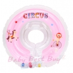 Lele Baby Neck Swimming Ring Circus Pink